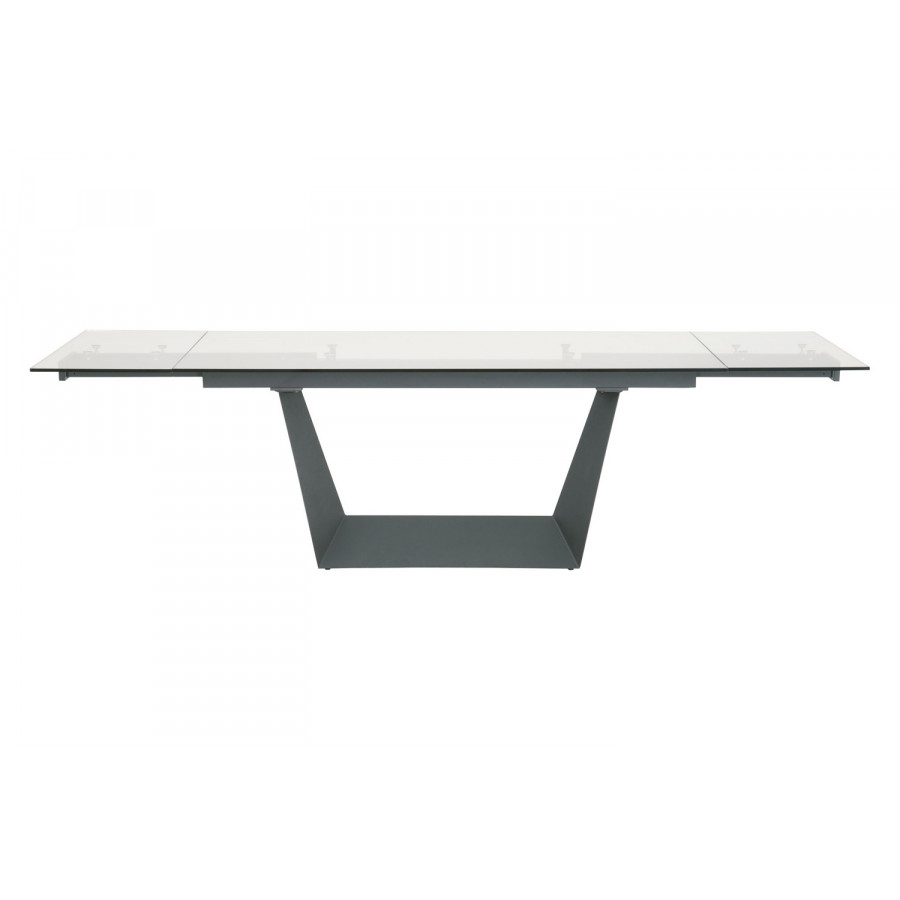 Essentials - Meridian Victory Extension Dining Table in Matte Dark Gray