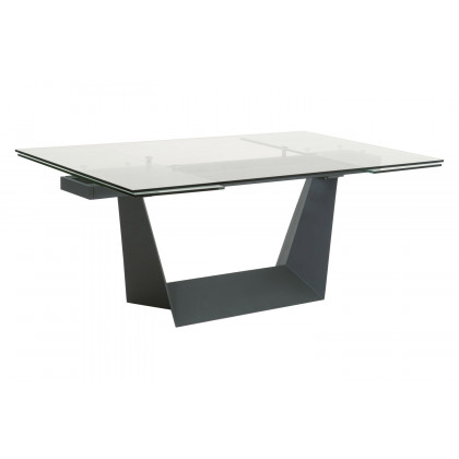 Essentials - Meridian Victory Extension Dining Table in Matte Dark Gray