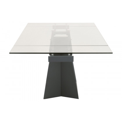 Essentials - Meridian Victory Extension Dining Table in Matte Dark Gray