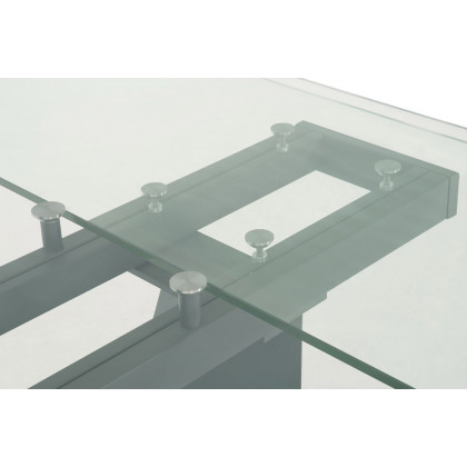 Essentials - Meridian Victory Extension Dining Table in Matte Dark Gray