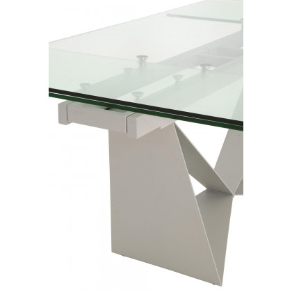 Essentials - Meridian Vida Extension Dining Table in Matte Light Gray