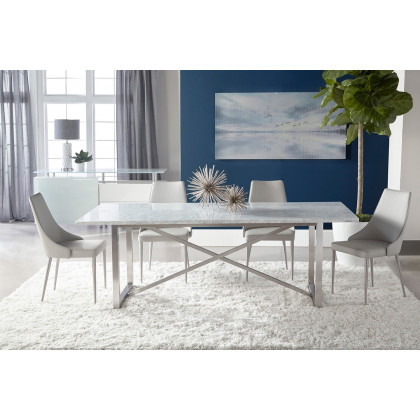 Essentials - Meridian Ivy Dining Chair, Set of 2 in Light Grey