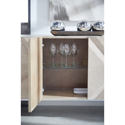 Essentials - Meridian Atticus Media Sideboard in Natural Gray