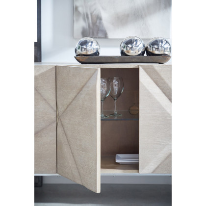 Essentials - Meridian Atticus Media Sideboard in Natural Gray