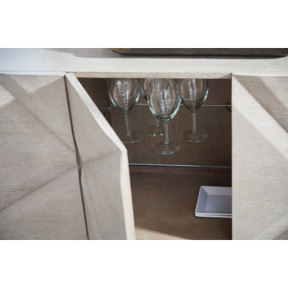 Essentials - Meridian Atticus Media Sideboard in Natural Gray