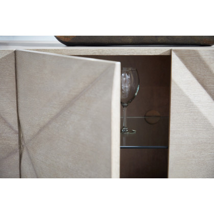 Essentials - Meridian Atticus Media Sideboard in Natural Gray