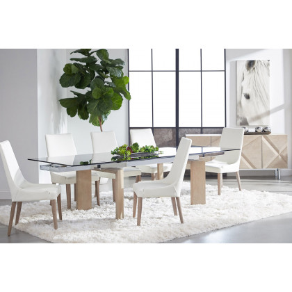 Essentials - Meridian Atticus Media Sideboard in Natural Gray