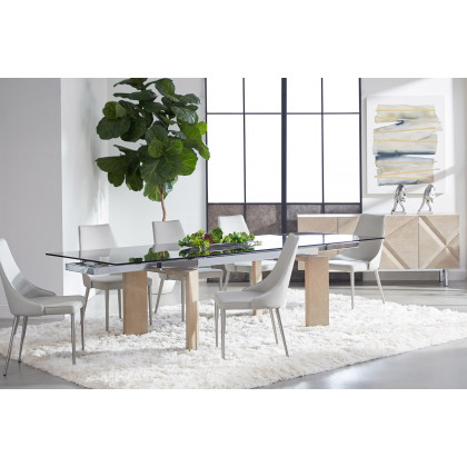 Essentials - Meridian Atticus Media Sideboard in Natural Gray