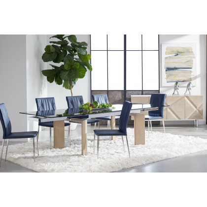 Essentials - Meridian Atticus Media Sideboard in Natural Gray