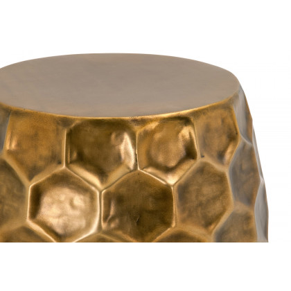 Essentials - Lotus Hive End Table in Distressed Bronze