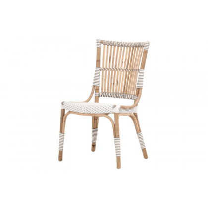 Essentials - The Hamptons Tulum Dining Chair, Set of 2 in White Stone Synthetic