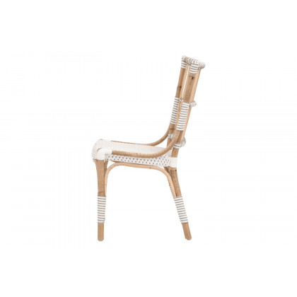 Essentials - The Hamptons Tulum Dining Chair, Set of 2 in White Stone Synthetic