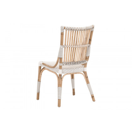 Essentials - The Hamptons Tulum Dining Chair, Set of 2 in White Stone Synthetic