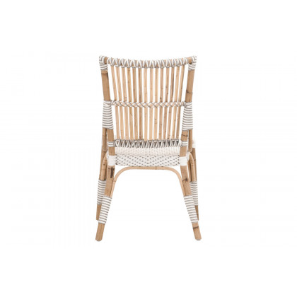 Essentials - The Hamptons Tulum Dining Chair, Set of 2 in White Stone Synthetic