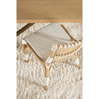 Essentials - The Hamptons Tulum Dining Chair, Set of 2 in White Stone Synthetic