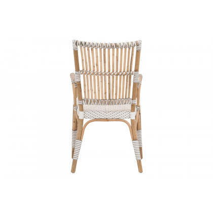 Essentials - The Hamptons Tulum Arm Chair, Set of 2 in White Stone Synthetic