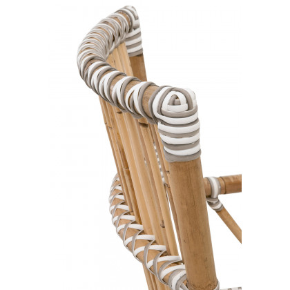 Essentials - The Hamptons Tulum Arm Chair, Set of 2 in White Stone Synthetic