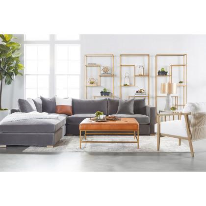 Essentials - District Beakman Bookcase in Brass