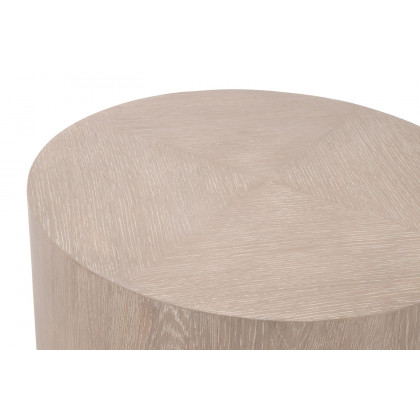 Essentials - District Roto Large End Table in Natural Gray