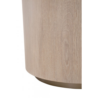 Essentials - District Roto Large End Table in Natural Gray