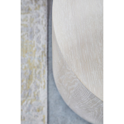 Essentials - District Roto Large End Table in Natural Gray