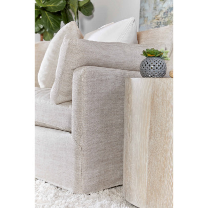 Essentials - District Roto Large End Table in Natural Gray