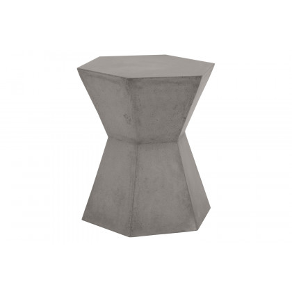 Essentials District Bento Accent Table - Slate Gray Concrete