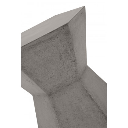 Essentials District Bento Accent Table - Slate Gray Concrete