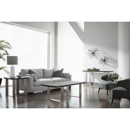 Essentials District Bento Accent Table - Slate Gray Concrete