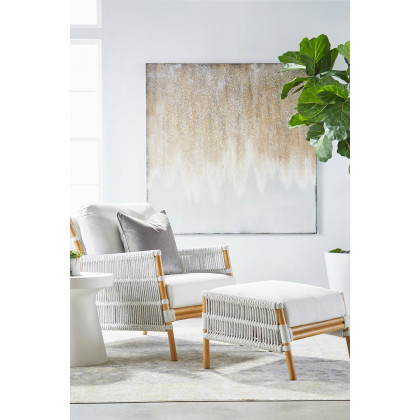 Essentials District Tack Accent Table - Ivory