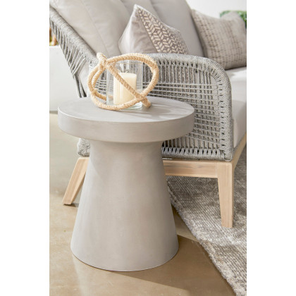Essentials District Tack Accent Table - Slate Gray Concrete