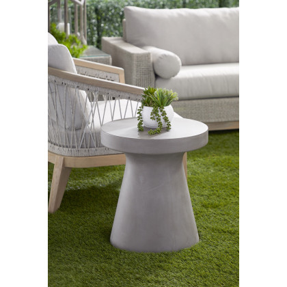 Essentials District Tack Accent Table - Slate Gray Concrete
