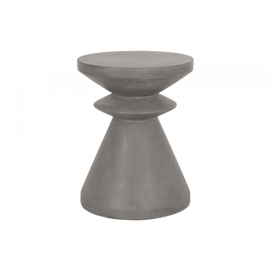 Essentials District Pawn Accent Table - Slate Gray Concrete