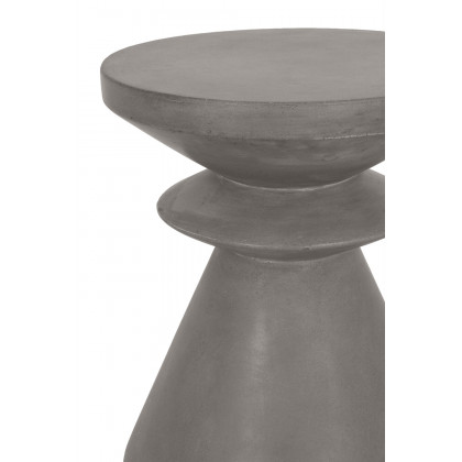 Essentials District Pawn Accent Table - Slate Gray Concrete
