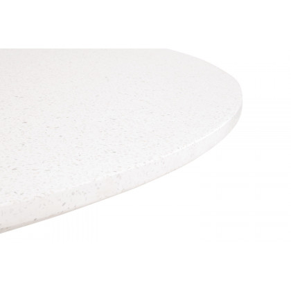 Essentials - District Monterey 55" Round Dining Table in Ivory Terrazzo Concrete