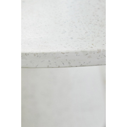 Essentials - District Monterey 55" Round Dining Table in Ivory Terrazzo Concrete