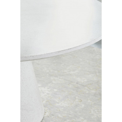 Essentials - District Monterey 55" Round Dining Table in Ivory Terrazzo Concrete