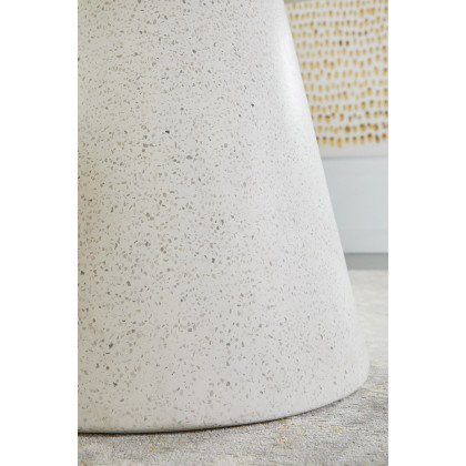 Essentials - District Monterey 55" Round Dining Table in Ivory Terrazzo Concrete