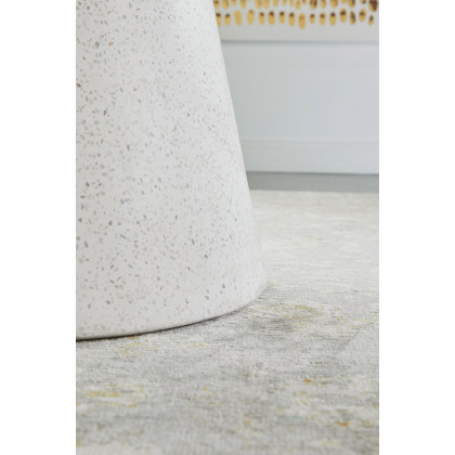 Essentials - District Monterey 55" Round Dining Table in Ivory Terrazzo Concrete