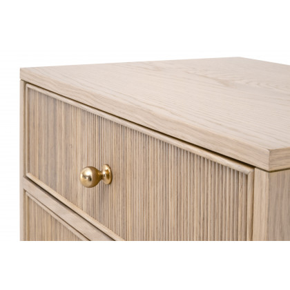 Essentials - Highland 2-Drawer Nightstand in Natural Oak
