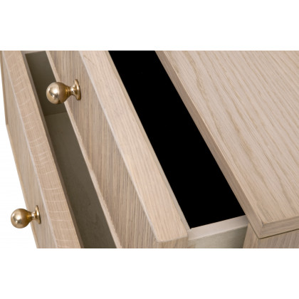Essentials - Highland 2-Drawer Nightstand in Natural Oak