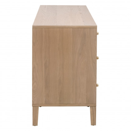 Essentials - Highland 8-Drawer Double Dresser in Natural Oak