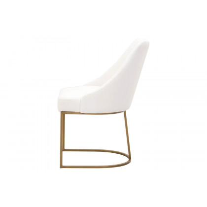 Essentials Traditions Parissa Dining Chair, Set of 2 - LiveSmart Peyton Pearl and Gold