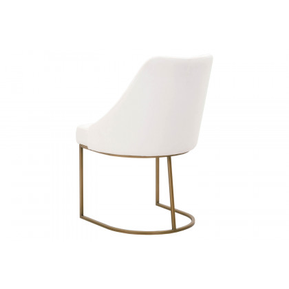 Essentials Traditions Parissa Dining Chair, Set of 2 - LiveSmart Peyton Pearl and Gold