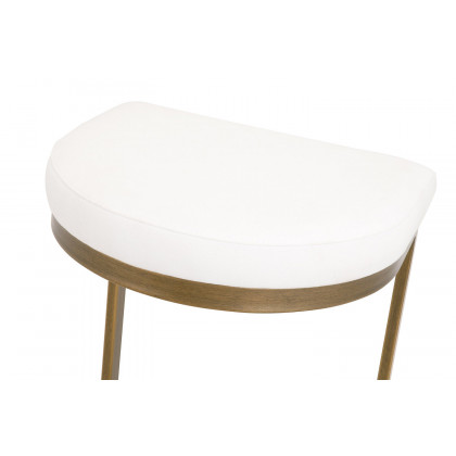 Essentials - Traditions Cresta Counter Stool in LiveSmart Peyton Pearl Brushed Gold