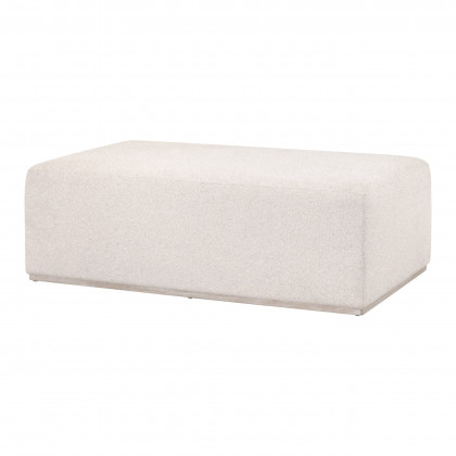 Essentials - Traditions Dovetail Upholstered Coffee Table in LiveSmart Gellar-Linen, Natural Gray Acacia