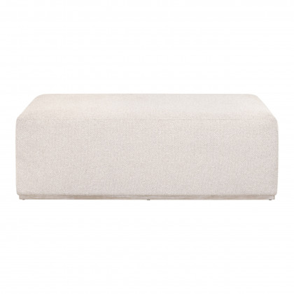 Essentials - Traditions Dovetail Upholstered Coffee Table in LiveSmart Gellar-Linen, Natural Gray Acacia