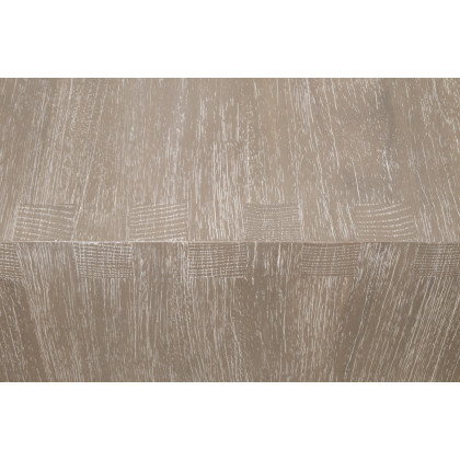 Essentials - Traditions Dovetail Upholstered Coffee Table in LiveSmart Gellar-Linen, Natural Gray Acacia
