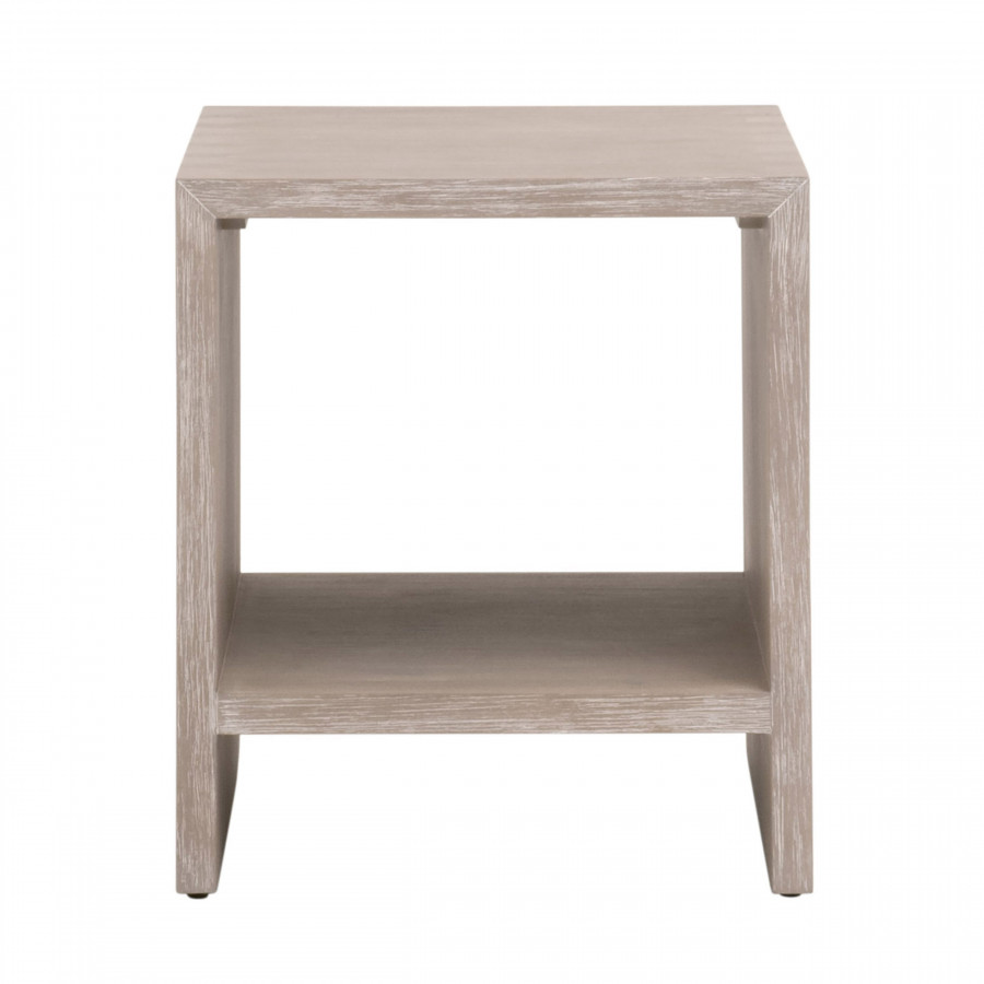Essentials - Traditions Dovetail End Table in Natural Gray Acacia