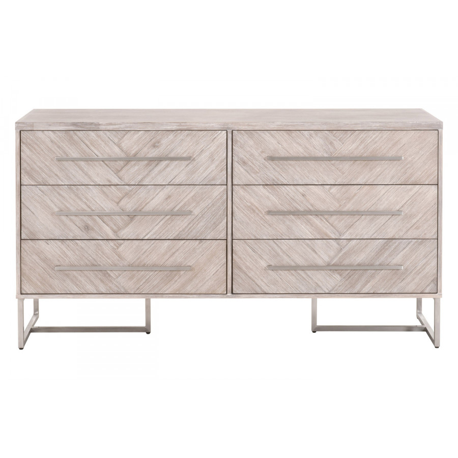 Essentials - Traditions Mosaic 6-Drawer Double Dresser